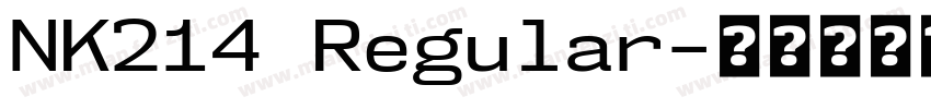 NK214 Regular字体转换